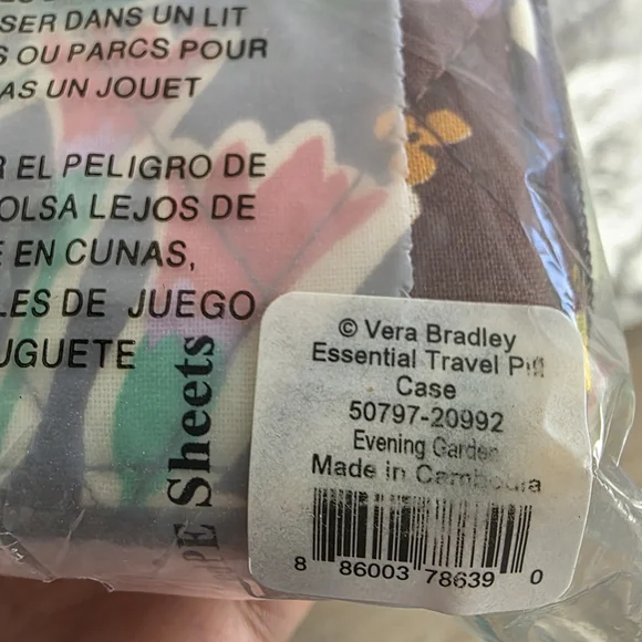 Vera Bradley Evening Garden Travel Pill Case - Picture 4 of 6